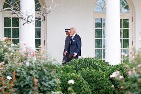 President Biden Greets United Arab Emirates President Sheikh Mohamed Bin Zayed Al Nahyan At White House