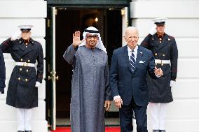 President Biden Greets United Arab Emirates President Sheikh Mohamed Bin Zayed Al Nahyan At White House