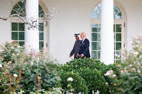 President Biden Greets United Arab Emirates President Sheikh Mohamed Bin Zayed Al Nahyan At White House