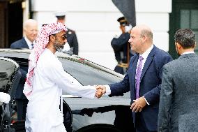 President Biden Greets United Arab Emirates President Sheikh Mohamed Bin Zayed Al Nahyan At White House