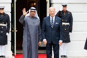 President Biden Greets United Arab Emirates President Sheikh Mohamed Bin Zayed Al Nahyan At White House