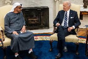 DC: President Biden Hosts UAE President Sheikh Mohamed bin Zayed for a Bilateral Meeting