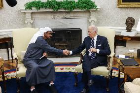 DC: President Biden Hosts UAE President Sheikh Mohamed bin Zayed for a Bilateral Meeting