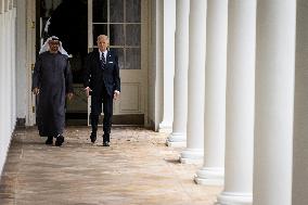 DC: President Biden Hosts UAE President Sheikh Mohamed bin Zayed for a Bilateral Meeting