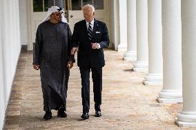 DC: President Biden Hosts UAE President Sheikh Mohamed bin Zayed for a Bilateral Meeting