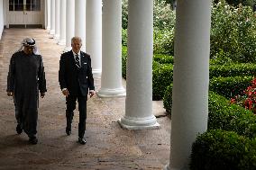 DC: President Biden Hosts UAE President Sheikh Mohamed bin Zayed for a Bilateral Meeting