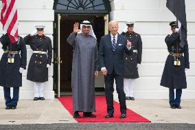 President Biden Welcomes His Highness President Sheikh Mohamed Bin Zayed Al Nahyan Of The United Arab Emirates To The White Hous