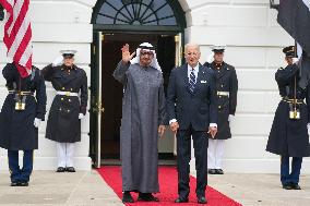 President Biden Welcomes His Highness President Sheikh Mohamed Bin Zayed Al Nahyan Of The United Arab Emirates To The White Hous