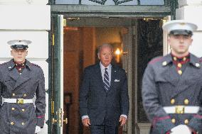 President Biden Welcomes His Highness President Sheikh Mohamed Bin Zayed Al Nahyan Of The United Arab Emirates To The White Hous