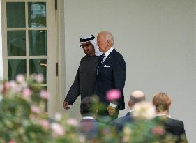 President Biden Welcomes His Highness President Sheikh Mohamed Bin Zayed Al Nahyan Of The United Arab Emirates To The White Hous