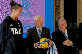 The Return Ceremony Of The Flag Of The Italian Athletes Returning From The Paris 2024