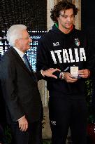 The Return Ceremony Of The Flag Of The Italian Athletes Returning From The Paris 2024