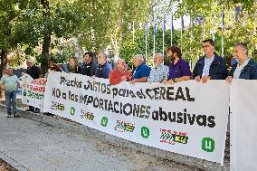 Union De Uniones De Agricultores Y Ganaderos Will Hold A Rally In Front Of The European