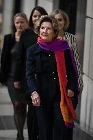 Queen Sonja of Norway at Orsay Museum in Paris FA