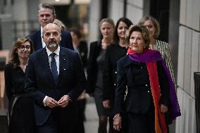 Queen Sonja of Norway at Orsay Museum in Paris FA