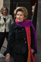 Queen Sonja of Norway at Orsay Museum in Paris FA