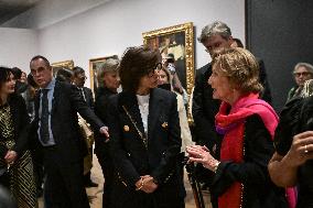 Queen Sonja of Norway at Orsay Museum in Paris FA