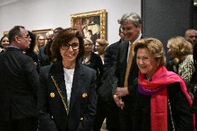 Queen Sonja of Norway at Orsay Museum in Paris FA