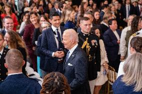 President Biden Welcomes Champion Gotham F.C. Team To The White House