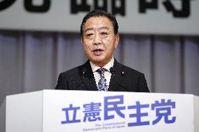 Ex-PM Noda elected Japan main opposition leader