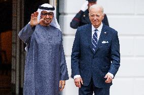 Biden Greets UAE’s President MBZ - Washington