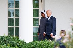 Biden Greets UAE’s President MBZ - Washington