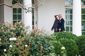 Biden Greets UAE’s President MBZ - Washington