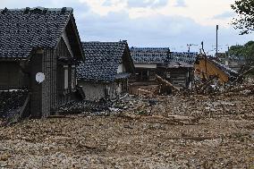 Aftermath of heavy rain in Ishikawa Pref.