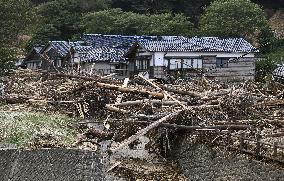 Aftermath of heavy rain in Ishikawa Pref.