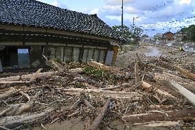 Aftermath of heavy rain in Ishikawa Pref.