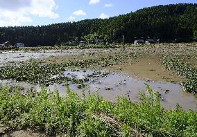 Aftermath of heavy rain in Ishikawa Pref.