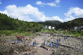 Aftermath of heavy rain in Ishikawa Pref.