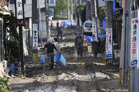 Aftermath of heavy rain in Ishikawa Pref.