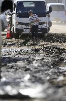 Aftermath of heavy rain in Ishikawa Pref.