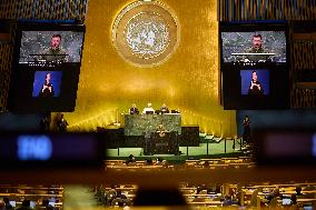 Zelensky At The UN - NYC