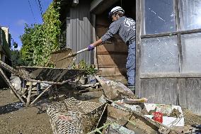 Aftermath of heavy rain in Ishikawa Pref.