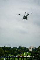 President Biden Departs The White House For New York