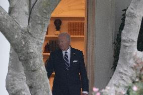 President Biden Departs The White House For New York