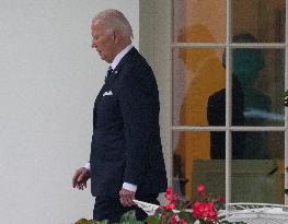 President Biden Departs The White House For New York