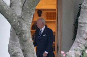 President Biden Departs The White House For New York