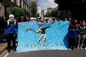 Mothers And Fathers Of The 43 Ayotzinapa Students March 10 Years After Their Disappearance