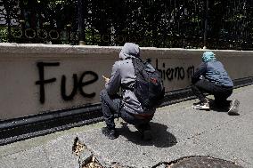 Mothers And Fathers Of The 43 Ayotzinapa Students March 10 Years After Their Disappearance