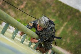 SWAT Team Members Undergo A Training Session in Liuzhou