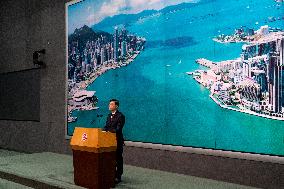 Hong Kong Chief Executive Press Conference Before Exco Meeting