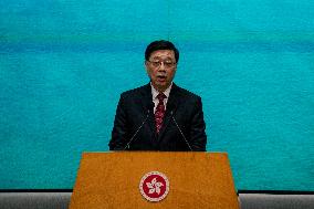 Hong Kong Chief Executive Press Conference Before Exco Meeting