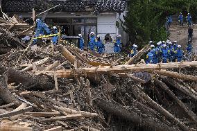 Aftermath of heavy rain in Ishikawa Pref.