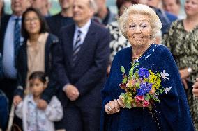 Princess Beatrix At The Reopening Of The Flour Mill - Netherlands