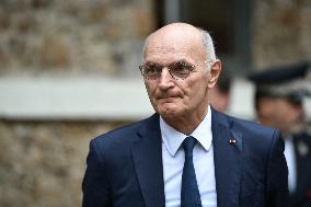 French Justice Minister Didier Migaud visits Paris-la-Sante prison in Paris FA