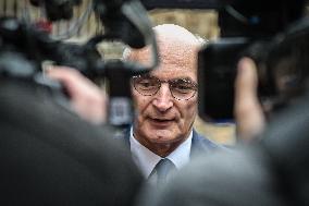 French Justice Minister Didier Migaud visits Paris-la-Sante prison in Paris FA