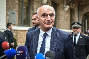 French Justice Minister Didier Migaud visits Paris-la-Sante prison in Paris FA